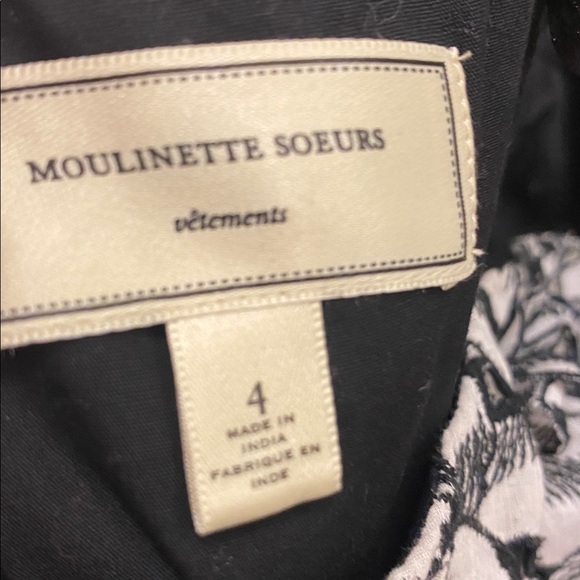 Moulinette Soeurs Floral Aplique Strapless Dress - Picture 9 of 10